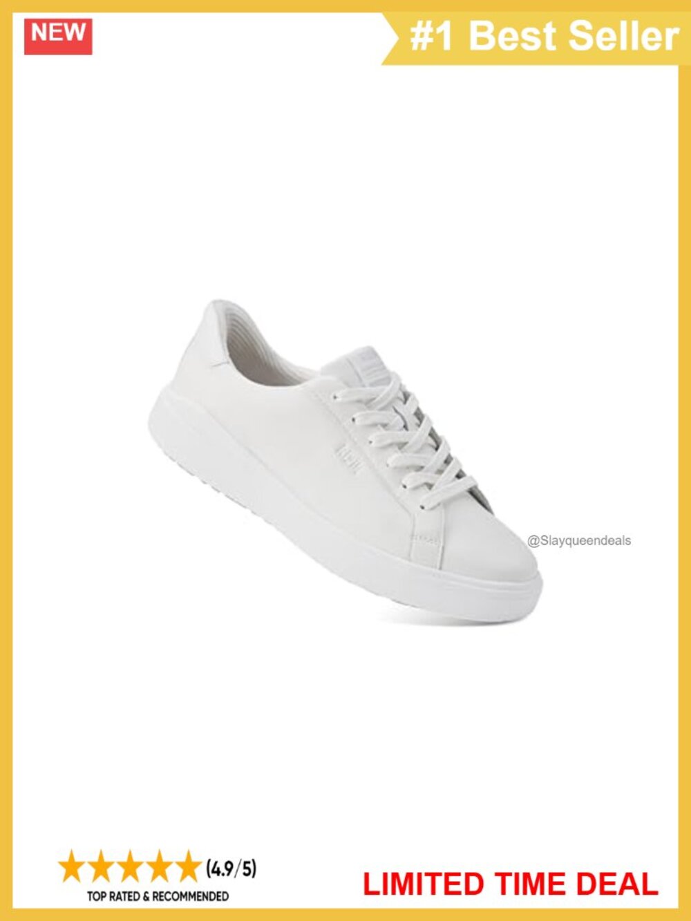 Hands Free Slip On Leather Sneakers Women's Athletic Shoes